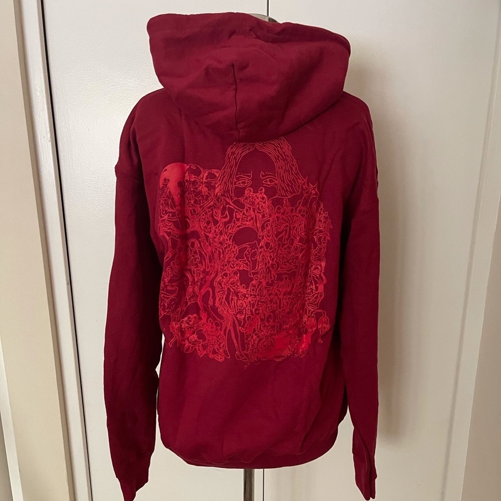 Cedric Bixler-Zavala’s “Seance” Hoodie Red on Red